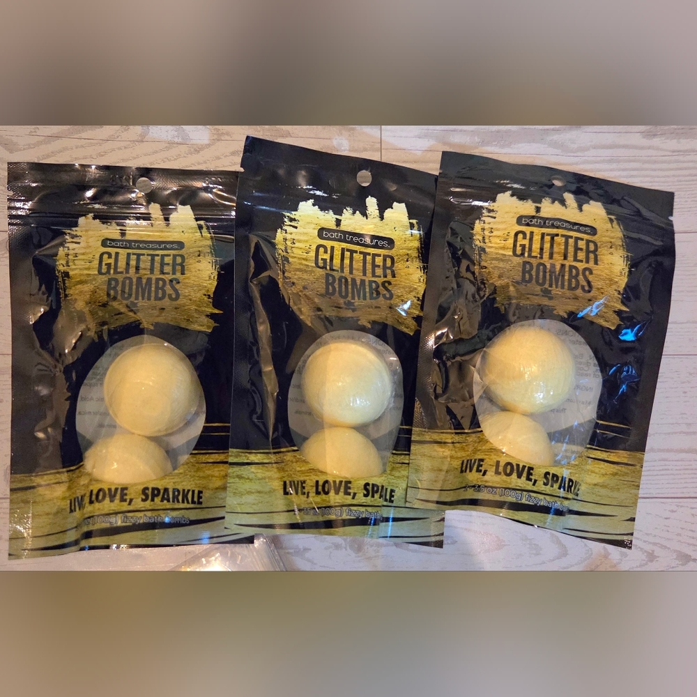 Bath Treasures‎ Gkitter Bath Bombs 2 pack Set - 5 Packages